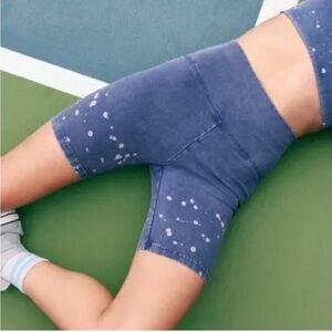 Aerie Bike Shorts in Tan